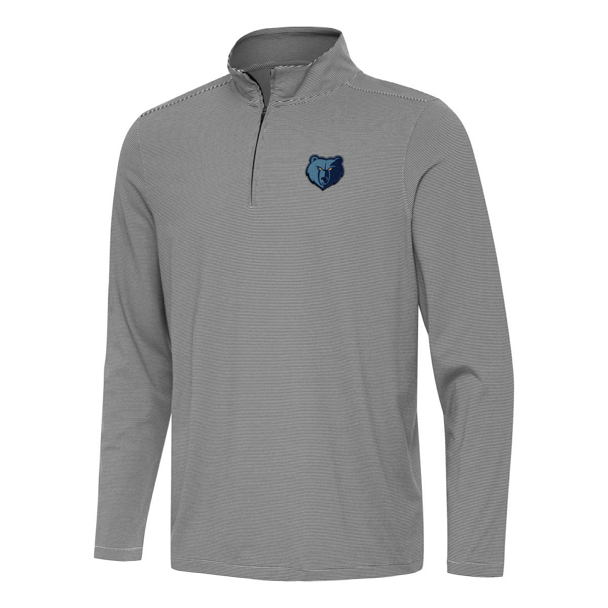 Black Memphis Grizzlies Antigua Twine Quarter-Zip Top | NBA