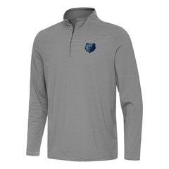 Black Memphis Grizzlies Antigua Twine Quarter-Zip Top | NBA