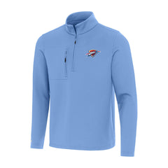 Powder Blue Oklahoma City Thunder Antigua Insider Quarter-Zip Top | NBA