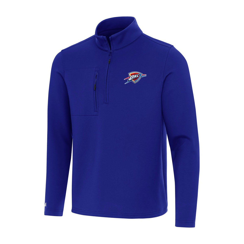 Blue Oklahoma City Thunder Antigua Insider Quarter-Zip Top | NBA