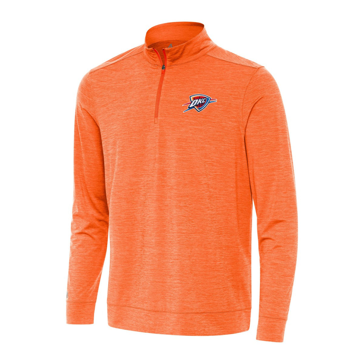 Heather Orange Oklahoma City Thunder Antigua Bright Quarter-Zip Top | NBA