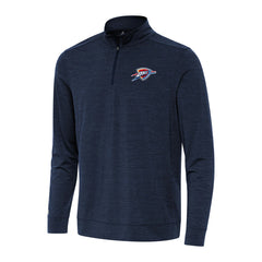 Heather Navy Oklahoma City Thunder Antigua Bright Quarter-Zip Top | NBA