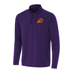 Heather Purple Phoenix Suns Antigua Bright Quarter-Zip Top | NBA