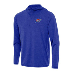 Heather Royal Oklahoma City Thunder Antigua Tidy Quarter-Zip Hoodie | NBA