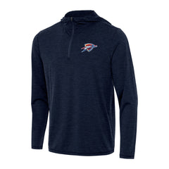 Heather Navy Oklahoma City Thunder Antigua Tidy Quarter-Zip Hoodie | NBA