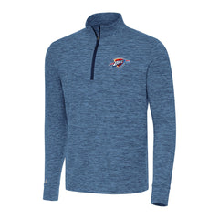 Heather Navy Oklahoma City Thunder Antigua Cause Quarter-Zip Top | NBA