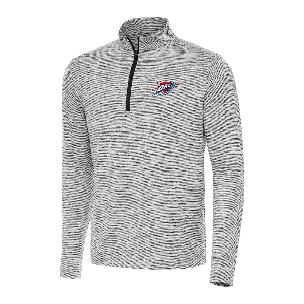 Black Oklahoma City Thunder Antigua Cause Quarter-Zip Top | NBA