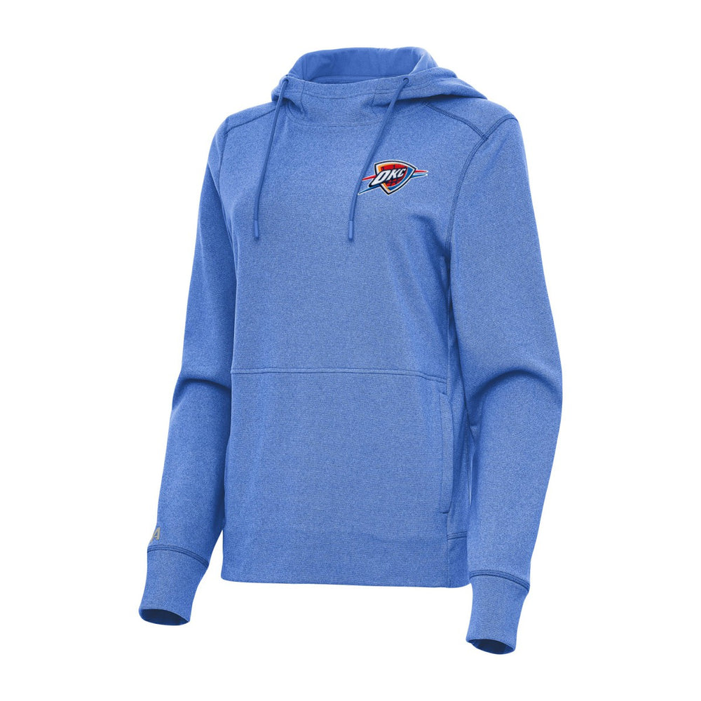 Heather Blue Oklahoma City Thunder Antigua Women's Justice Pullover Hoodie | NBA