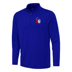 Royal Philadelphia 76ers Antigua Reprocess Quarter-Zip Top | NBA