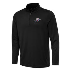Black Oklahoma City Thunder Antigua Reprocess Quarter-Zip Top | NBA