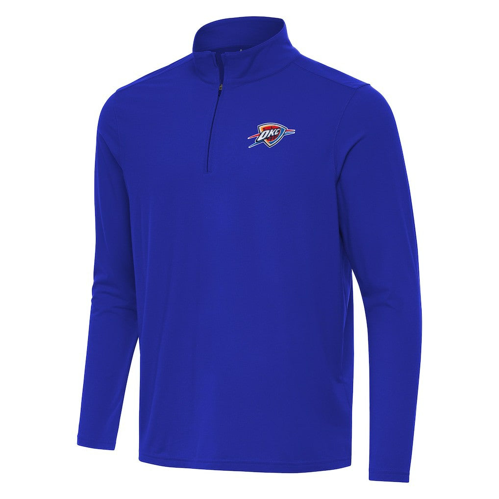 Royal Oklahoma City Thunder Antigua Intent Quarter-Zip Top | NBA