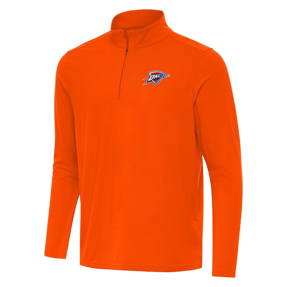 Orange Oklahoma City Thunder Antigua Intent Quarter-Zip Top | NBA