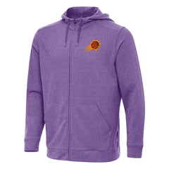 Heather Purple Phoenix Suns Antigua Effortless Full-Zip Hoodie Jacket | NBA