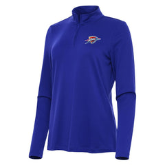 Blue Oklahoma City Thunder Antigua Women's Reprocess Quarter-Zip Top | NBA