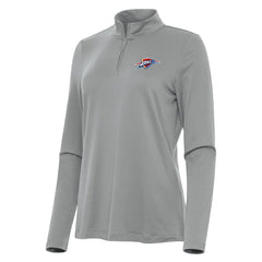 Gray Oklahoma City Thunder Antigua Women's Reprocess Quarter-Zip Top | NBA