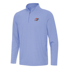 Royal Oklahoma City Thunder Antigua Twine Quarter-Zip Top | NBA