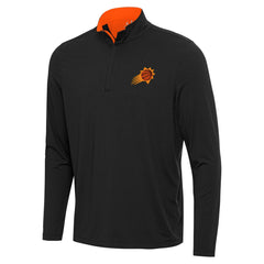 Black/Orange Phoenix Suns Antigua Content Quarter-Zip Top | NBA