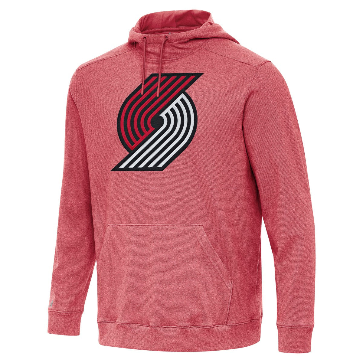Heather Red Portland Trail Blazers Antigua Cloud Pullover Hoodie | NBA