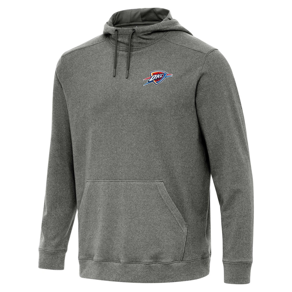 Heather Black Oklahoma City Thunder Antigua Cloud Pullover Hoodie | NBA