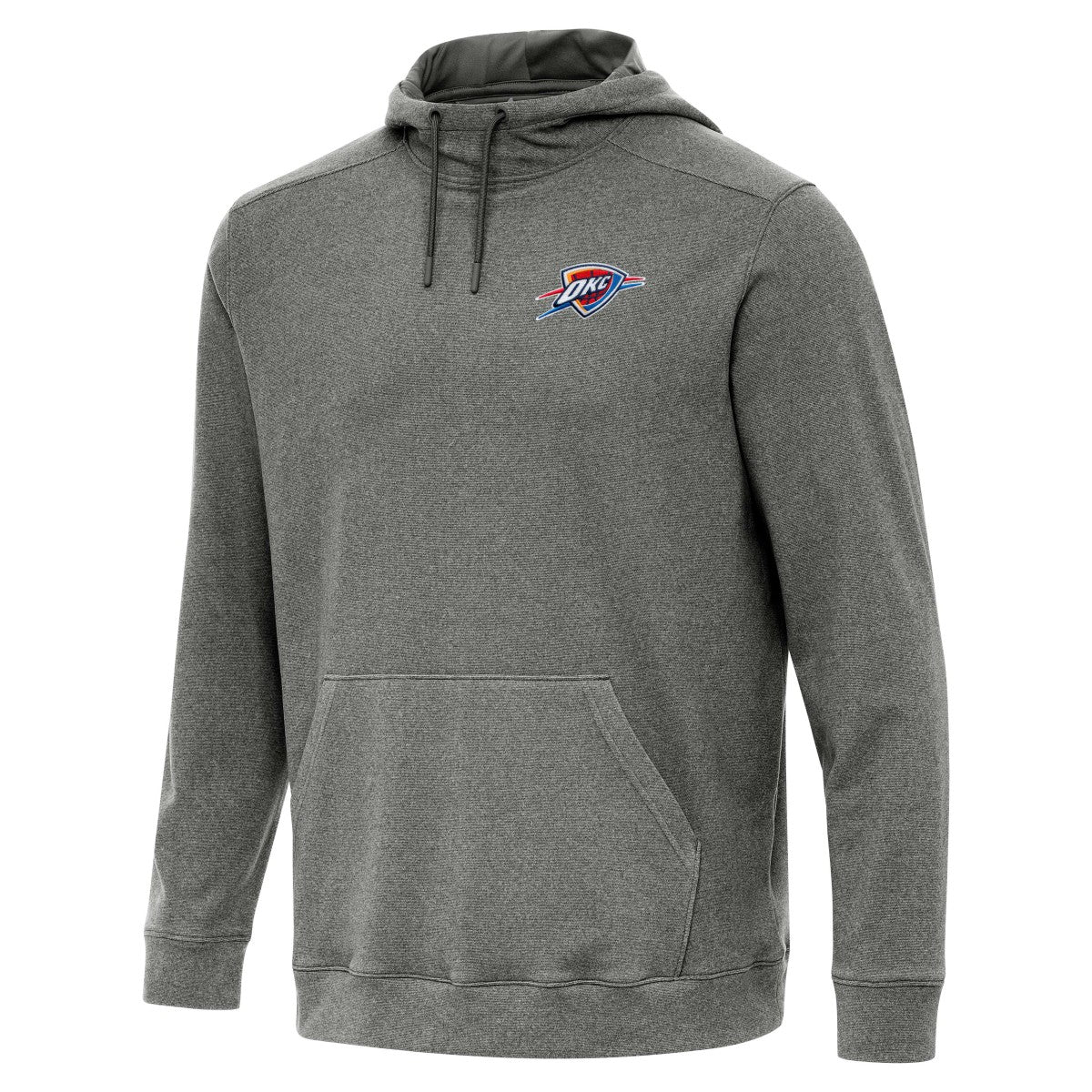Heather Black Oklahoma City Thunder Antigua Cloud Pullover Hoodie | NBA