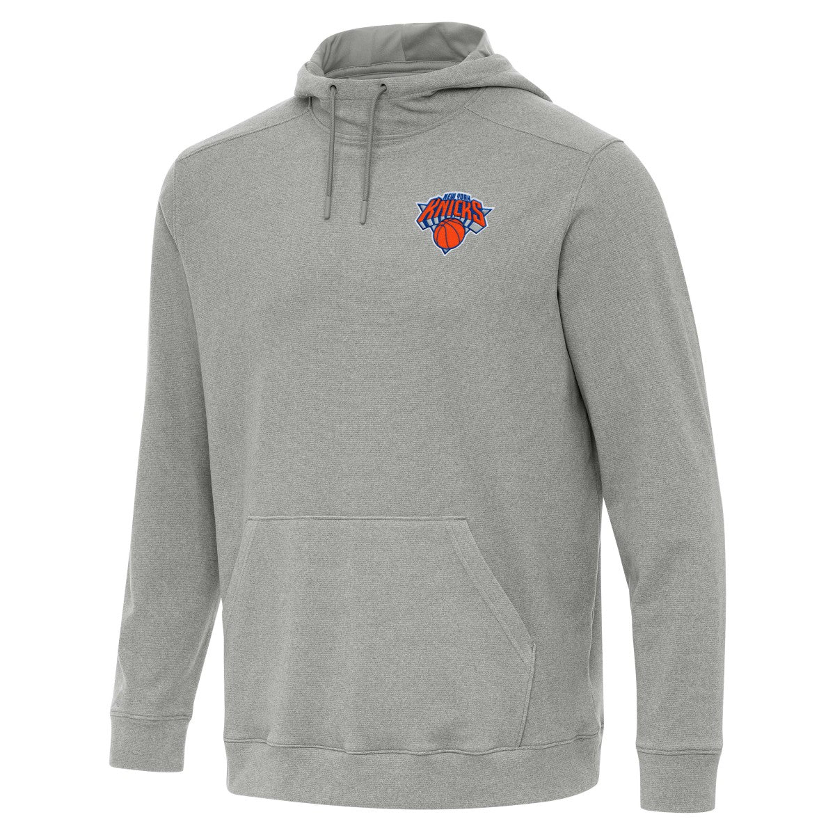 Heather Gray New York Knicks Antigua Cloud Pullover Hoodie | NBA