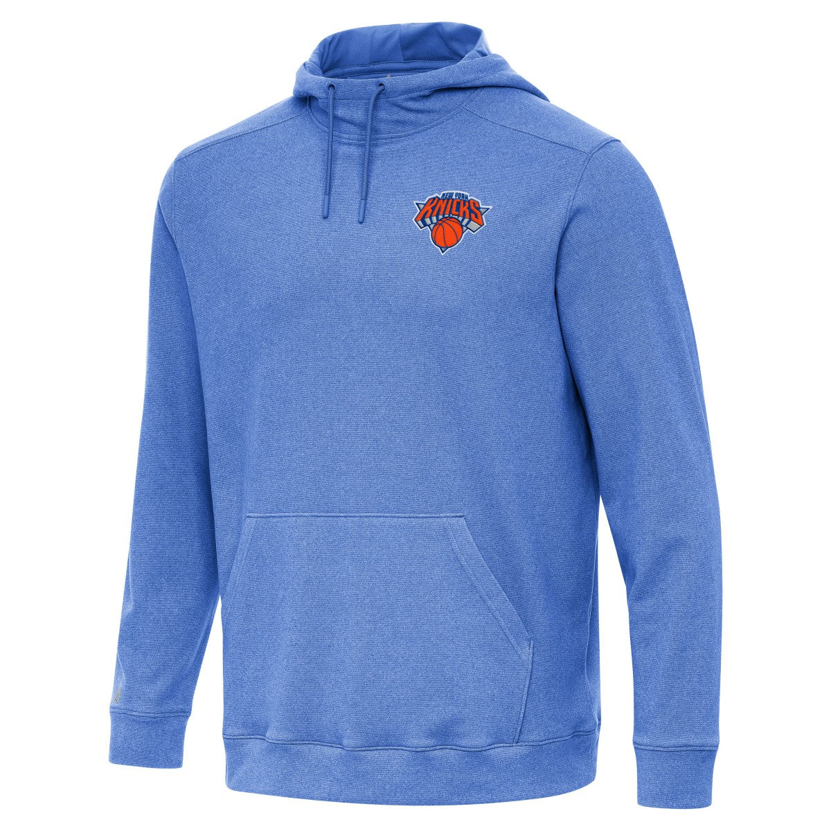 Heather Blue New York Knicks Antigua Cloud Pullover Hoodie | NBA