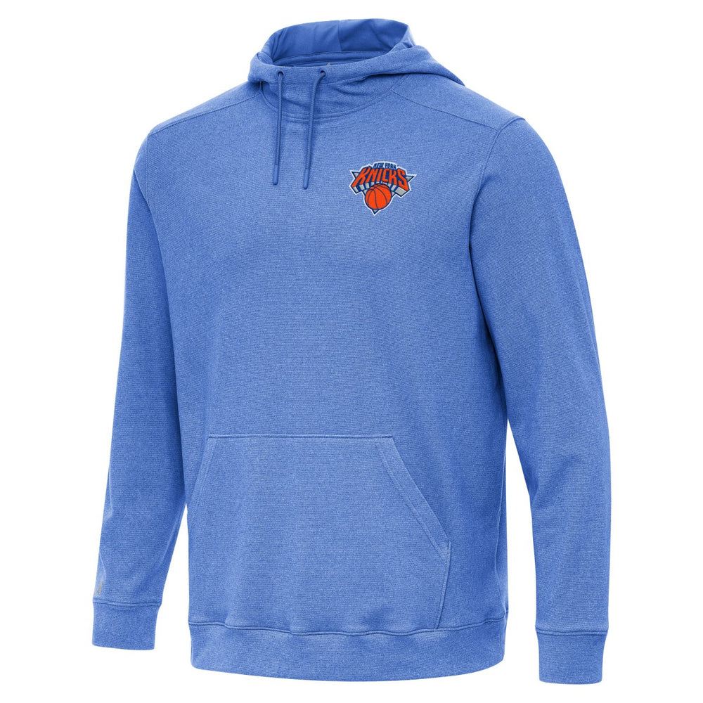 Heather Blue New York Knicks Antigua Cloud Pullover Hoodie | NBA