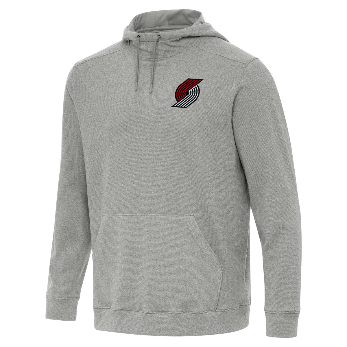 Heather Gray Portland Trail Blazers Antigua Cloud Pullover Hoodie | NBA