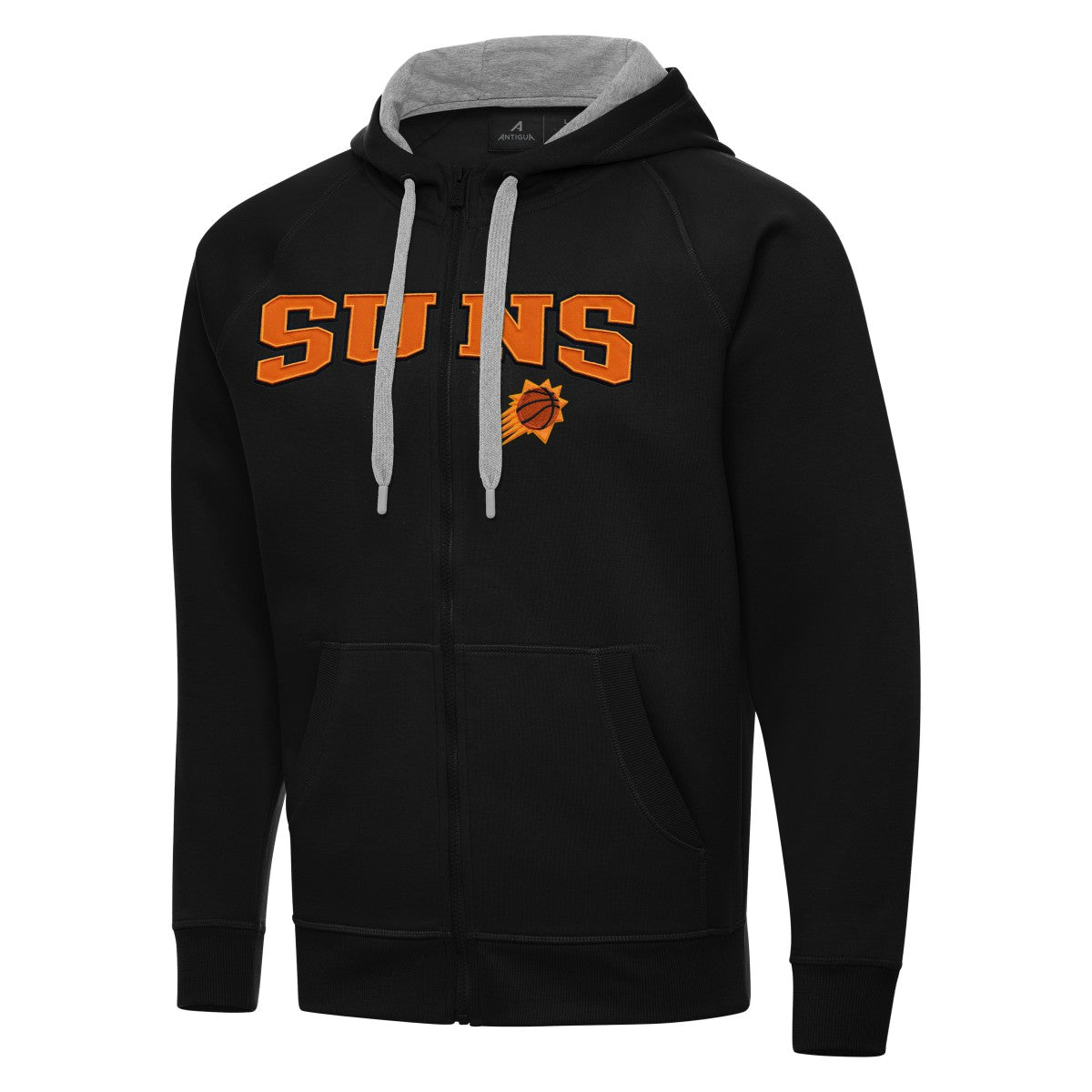 Black Phoenix Suns Antigua Big & Tall Victory Full-Zip Hoodie Jacket | NBA