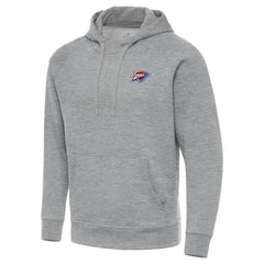Heather Gray Oklahoma City Thunder Antigua Big & Tall Victory Raglan Pullover Hoodie | NBA
