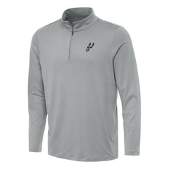Gray San Antonio Spurs Antigua Reprocess Quarter-Zip Top | NBA