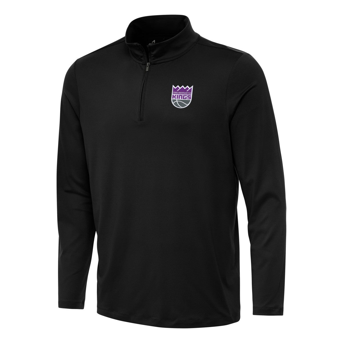 Black Sacramento Kings Antigua Reprocess Quarter-Zip Top | NBA