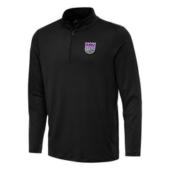 Black Sacramento Kings Antigua Reprocess Quarter-Zip Top | NBA