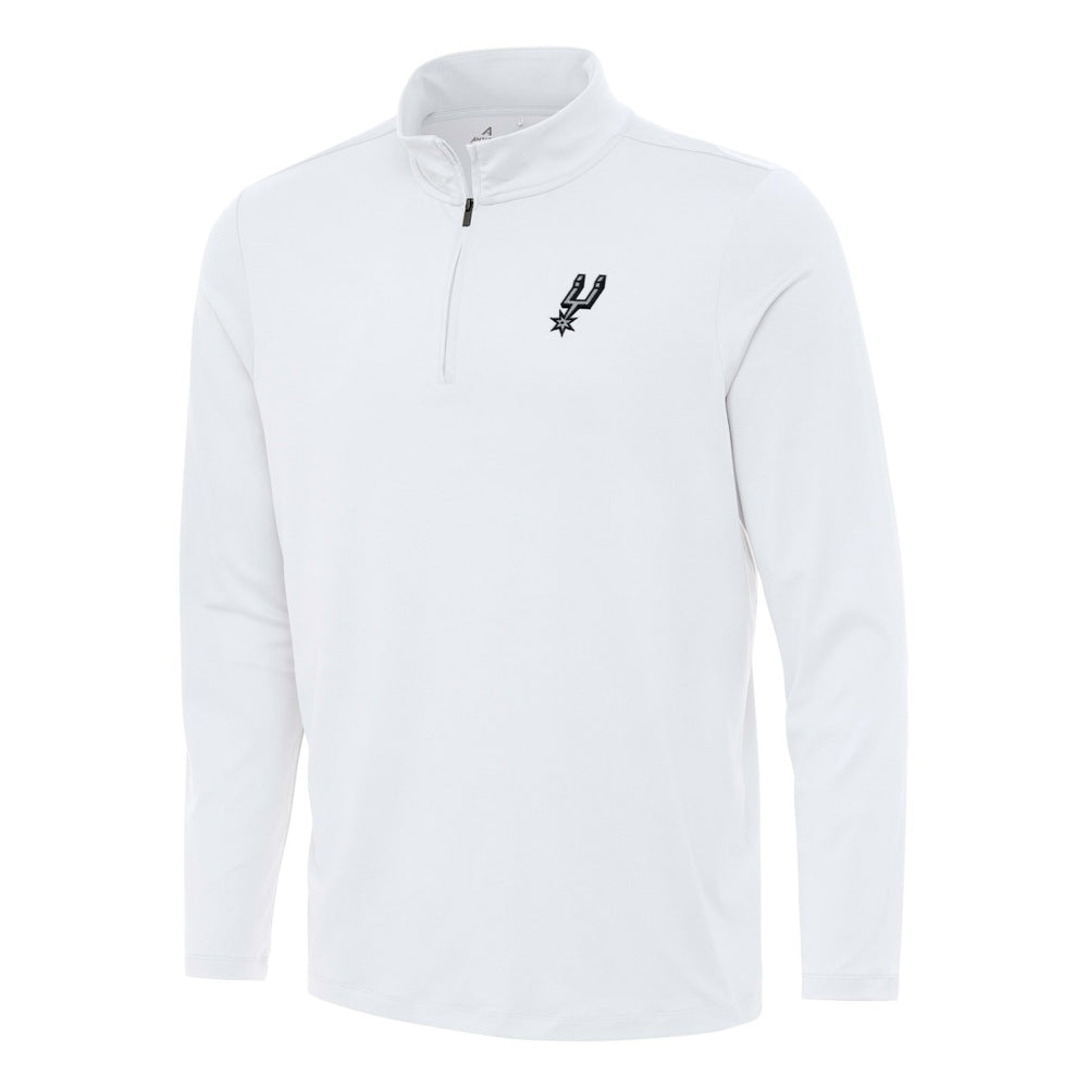 White San Antonio Spurs Antigua Reprocess Quarter-Zip Top | NBA