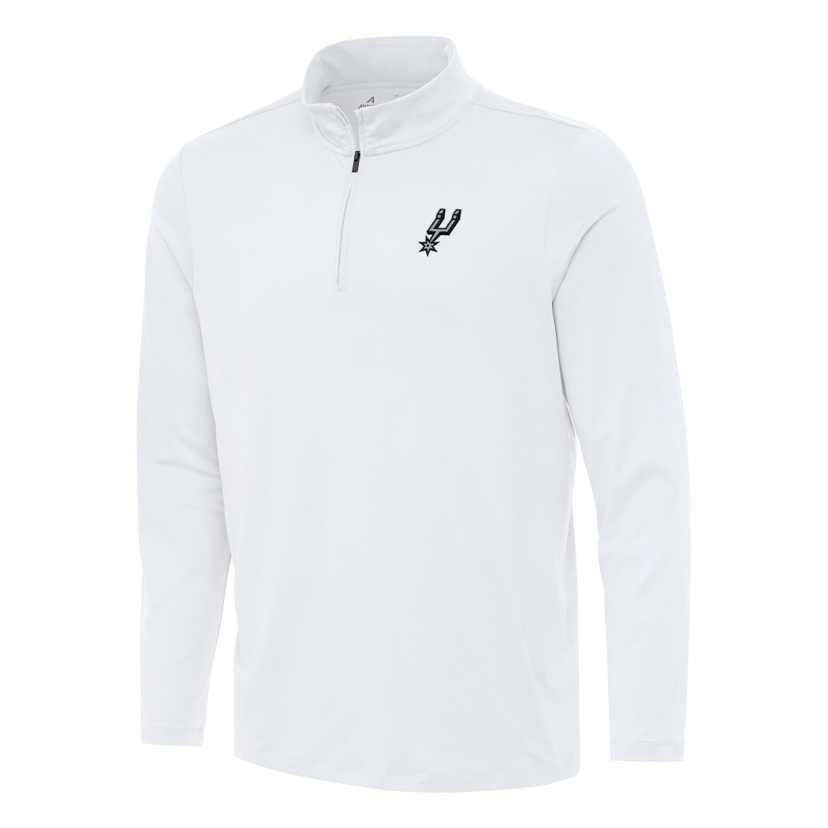 White San Antonio Spurs Antigua Reprocess Quarter-Zip Top | NBA