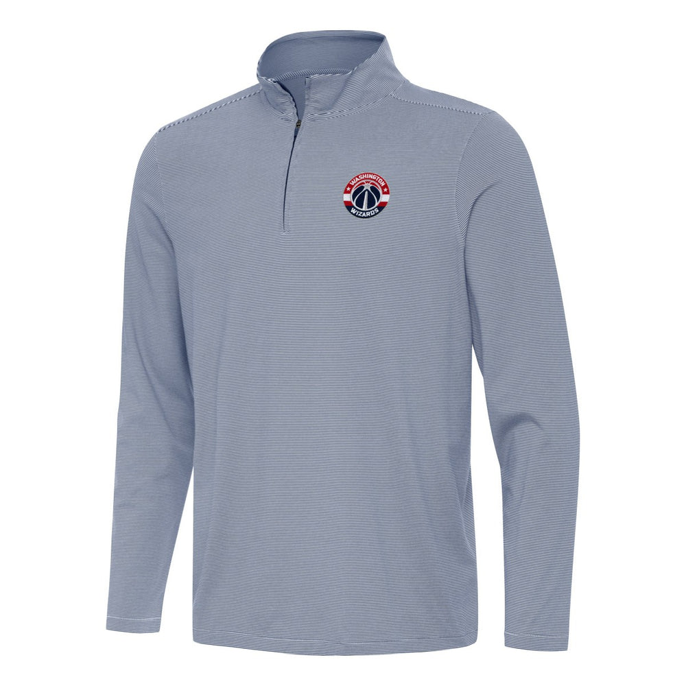 Navy Washington Wizards Antigua Twine Quarter-Zip Top | NBA