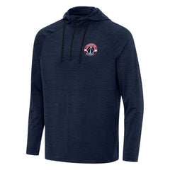 Heather Navy Washington Wizards Antigua Spikes Raglan Quarter-Zip Hoodie | NBA