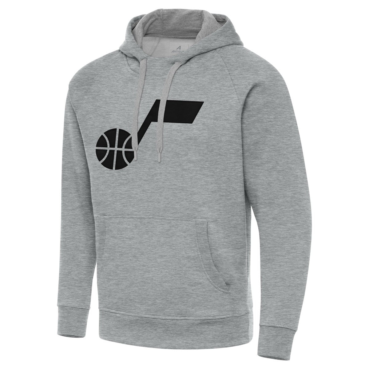 Heather Gray Utah Jazz Antigua Big & Tall Victory Raglan Pullover Hoodie | NBA
