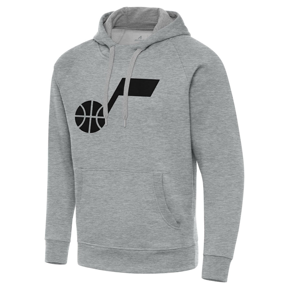 Heather Gray Utah Jazz Antigua Big & Tall Victory Raglan Pullover Hoodie | NBA