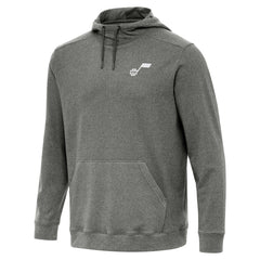 Heather Black Utah Jazz Antigua Cloud Pullover Hoodie | NBA
