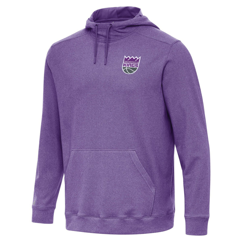 Heather Purple Sacramento Kings Antigua Cloud Pullover Hoodie | NBA