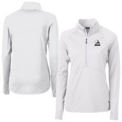 Cleveland Browns Cutter & Buck Women's Adapt Eco Knit Stretch Recycled Half-Zip Pullover Top | NFL New