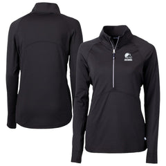 Cleveland Browns Cutter & Buck Women's Adapt Eco Knit Stretch Recycled Half-Zip Pullover Top | NFL Near me