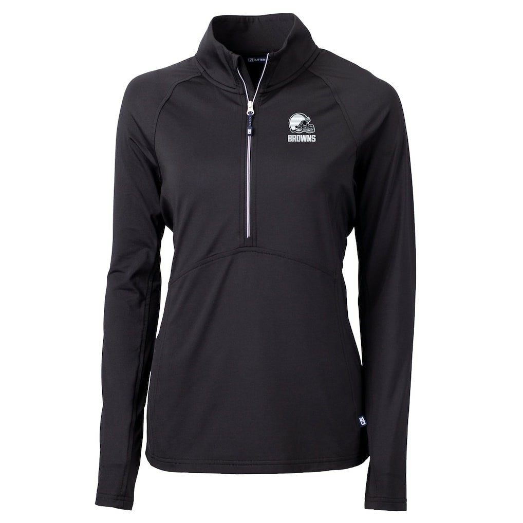 Cleveland Browns Cutter & Buck Women's Adapt Eco Knit Stretch Recycled Half-Zip Pullover Top | NFL Near me