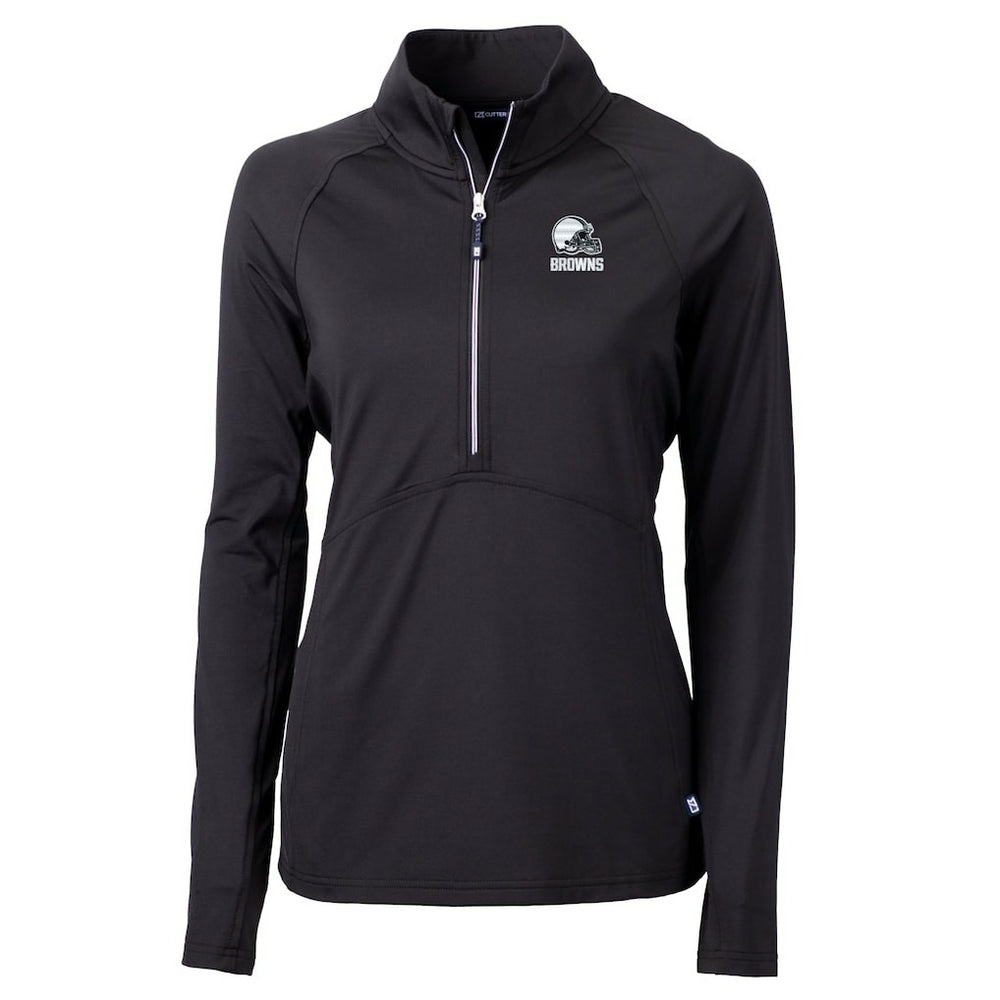 Cleveland Browns Cutter & Buck Women's Adapt Eco Knit Stretch Recycled Half-Zip Pullover Top | NFL Near me
