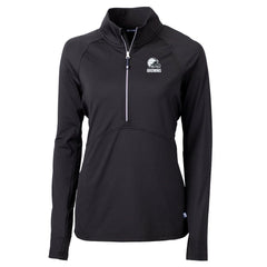 Cleveland Browns Cutter & Buck Women's Adapt Eco Knit Stretch Recycled Half-Zip Pullover Top | NFL Near me
