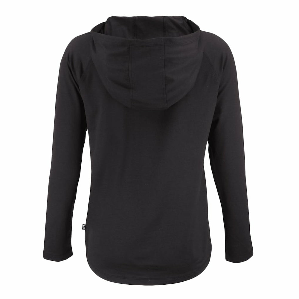 Cleveland Browns Cutter & Buck Women's Coastline Epic Comfort Eco Recycled Quarter-Snap Long Sleeve Hoodie T-Shirt | NFL Online