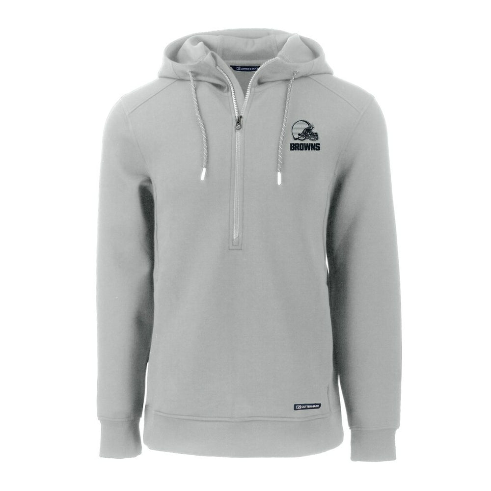 Cleveland Browns Cutter & Buck Roam Eco Recycled Half-Zip Pullover Hoodie | NFL New
