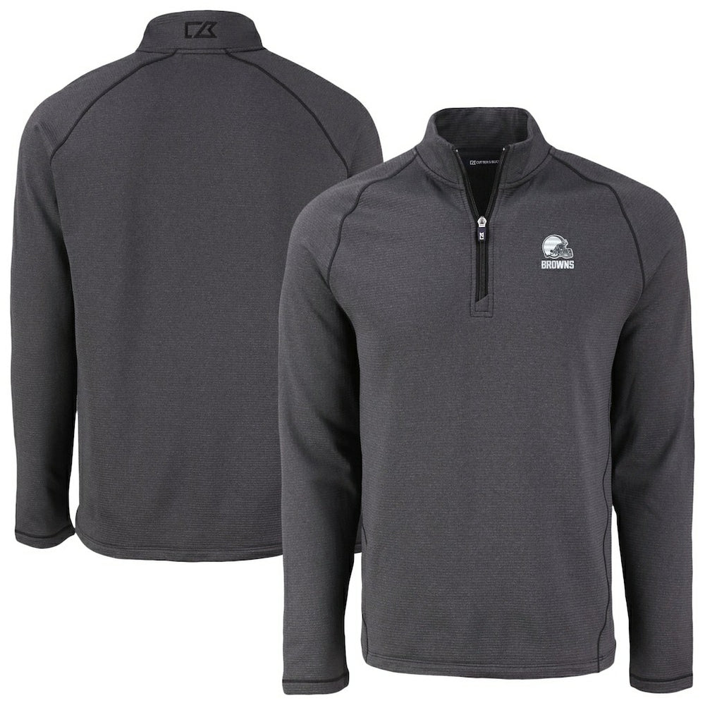 Cleveland Browns Cutter & Buck Peshastin Eco Fleece Recycled Half-Zip Pullover | NFL New