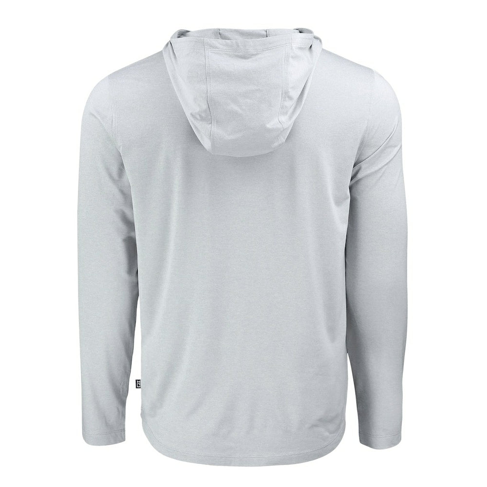 Cleveland Browns Cutter & Buck Coastline Epic Comfort Eco Recycled Long Sleeve Hooded T-Shirt | NFL Sale